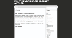 Desktop Screenshot of emilyhendrickson.net